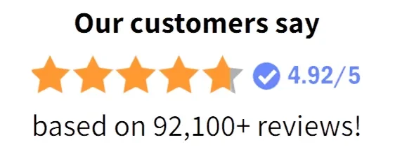 Customer rating: 4.92 out of 5
